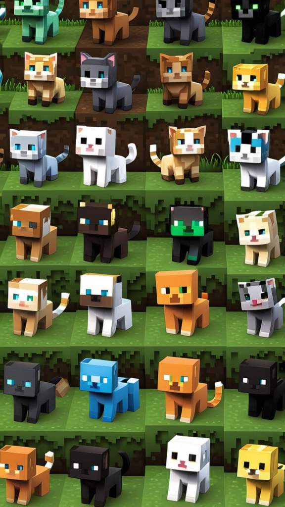 All different minecraft cats mobile wallpapers and information