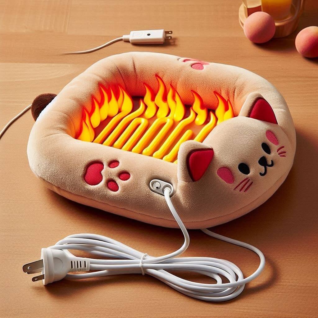 Concept heated cat bed idea