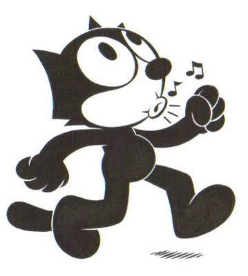 Felix the cat whistling cute cartoon