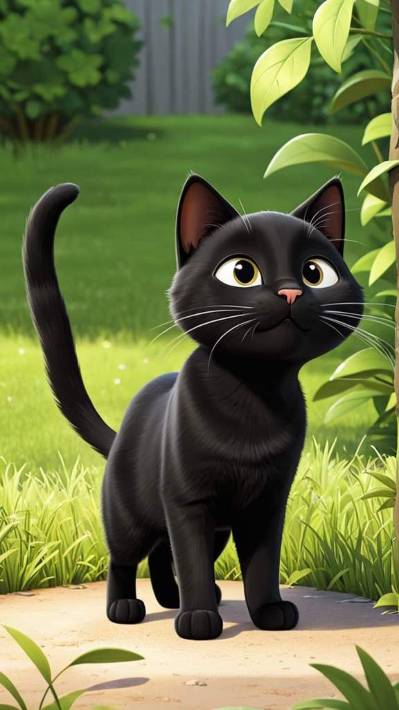 So cute black cat cartoon wallpaper 4k mobile phone