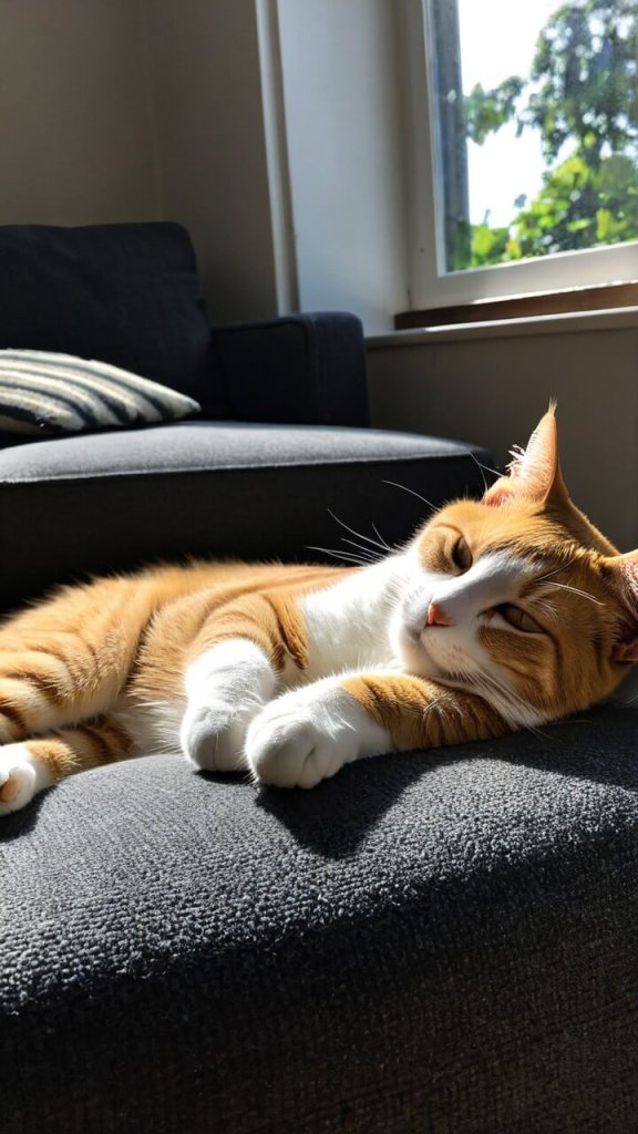 A day in the life of a house cat picture