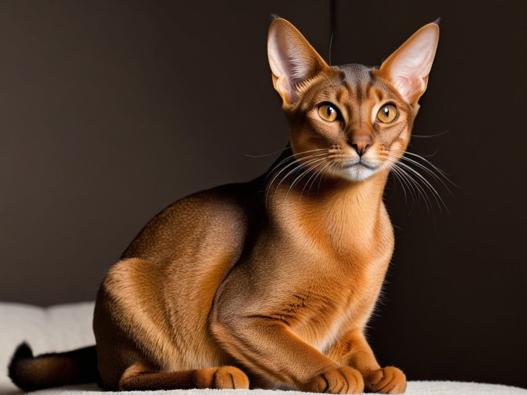 Abyssinian cat picture brown