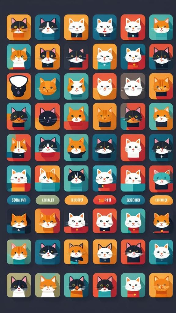 Adorable cats backround image for snapchat cartoon